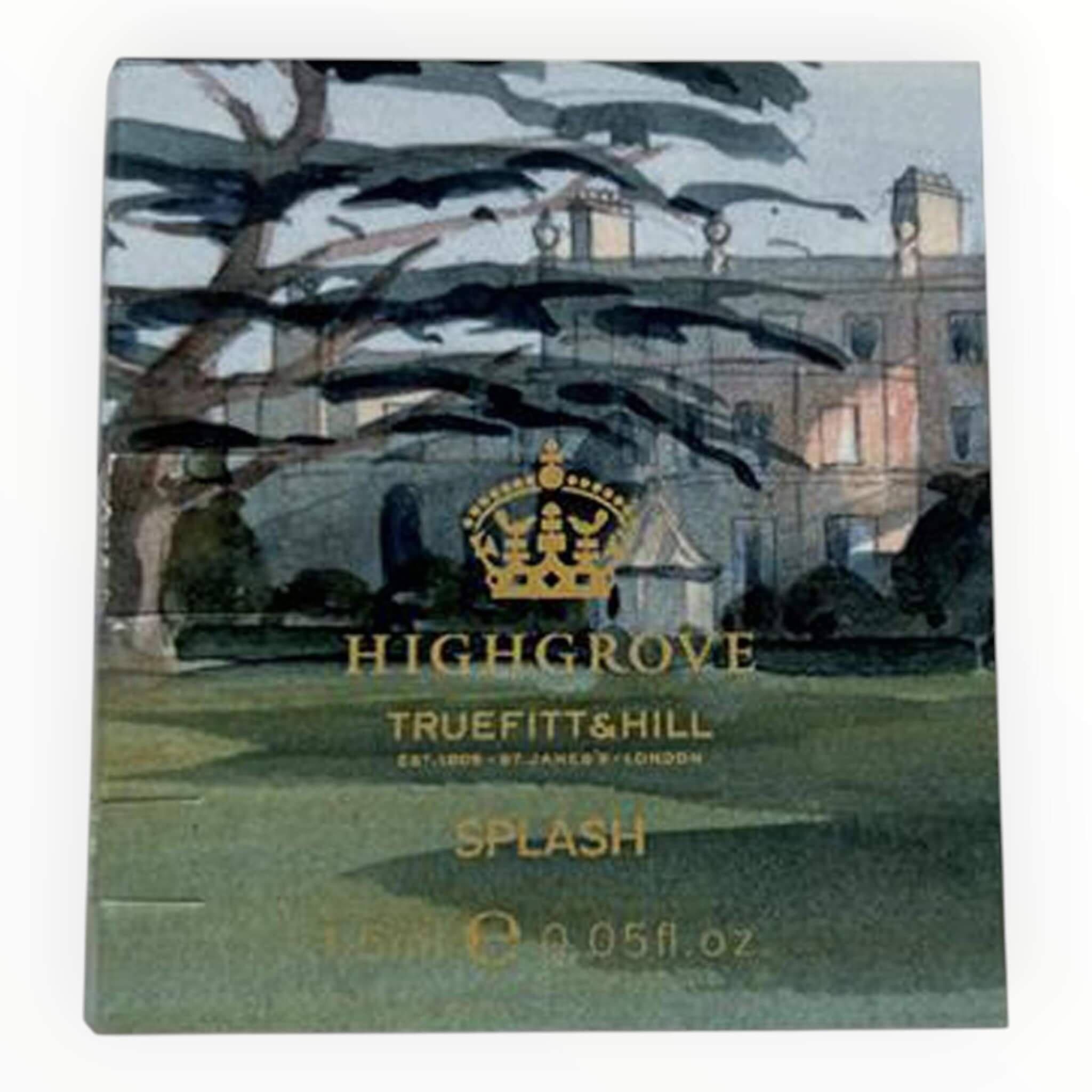 Fragrance sample Splash, Highgrove