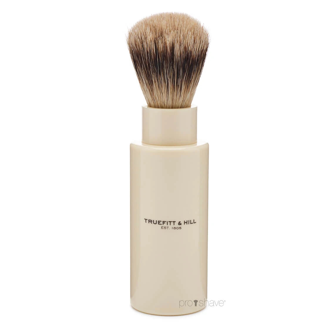 Travel brush, Turnback, Super Badger, Faux Ivory