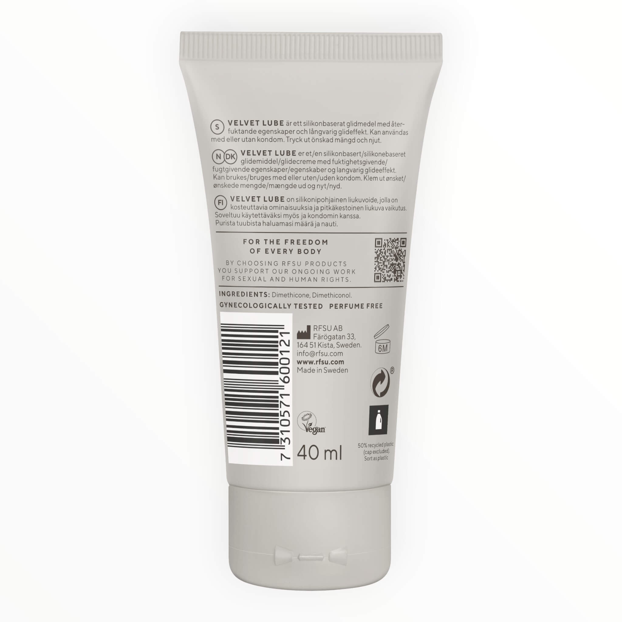 Velvet Glide - Lubricant, 40 ml.