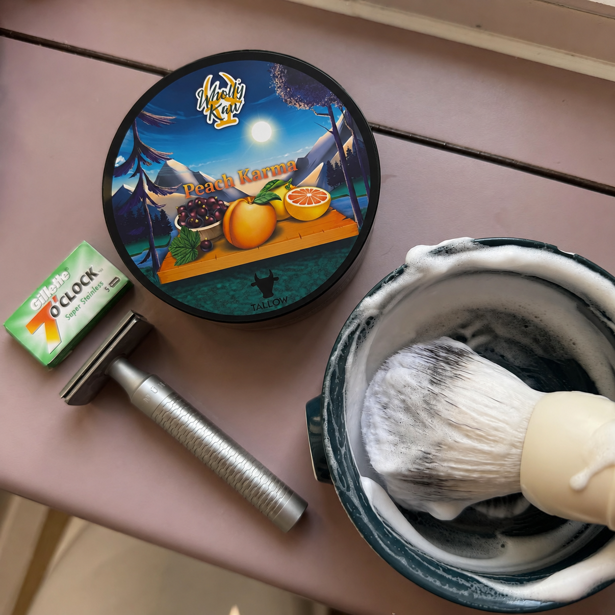 Shaving Soap, Peach Karma, 114 g.