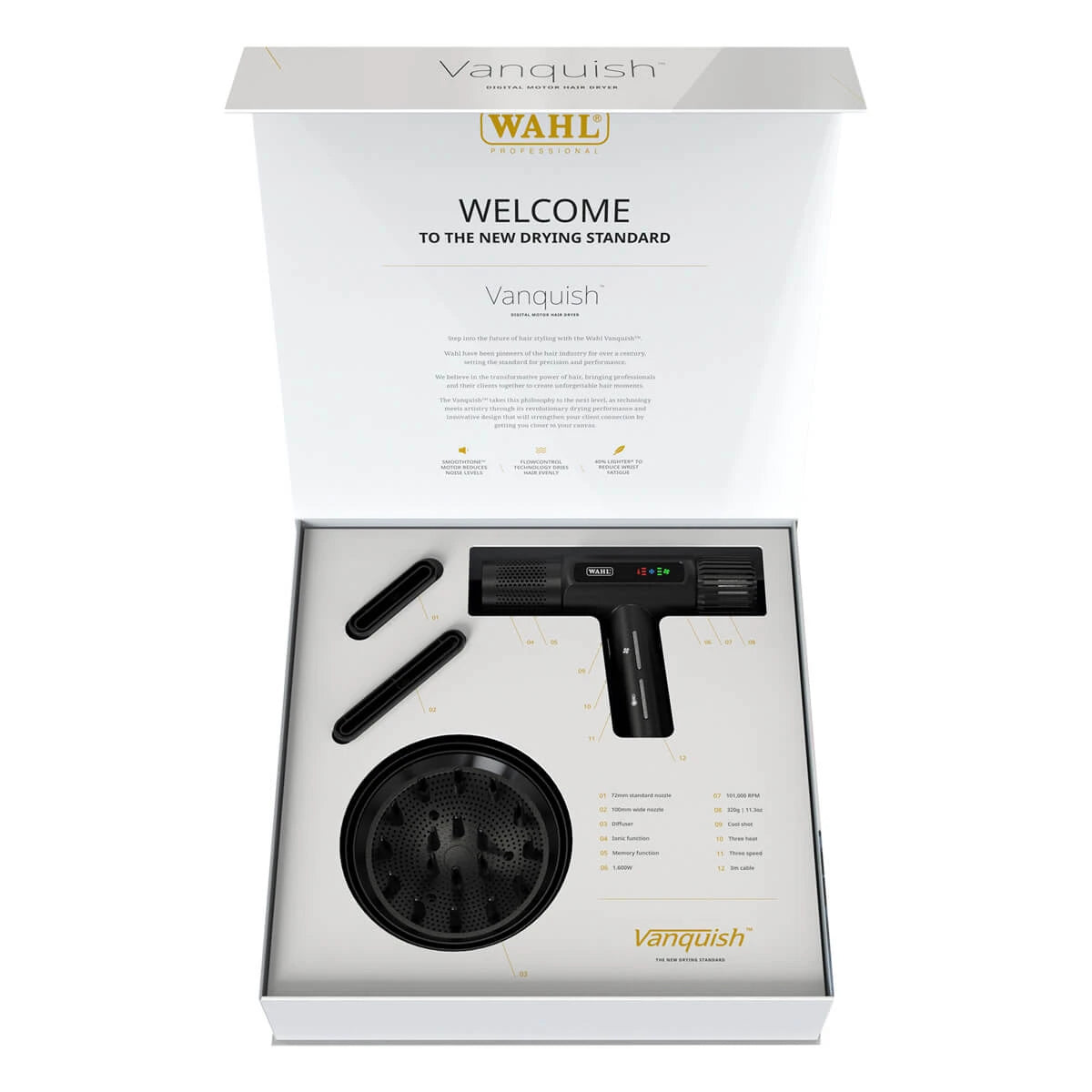 Vanquish Hair Dryer, 1600W