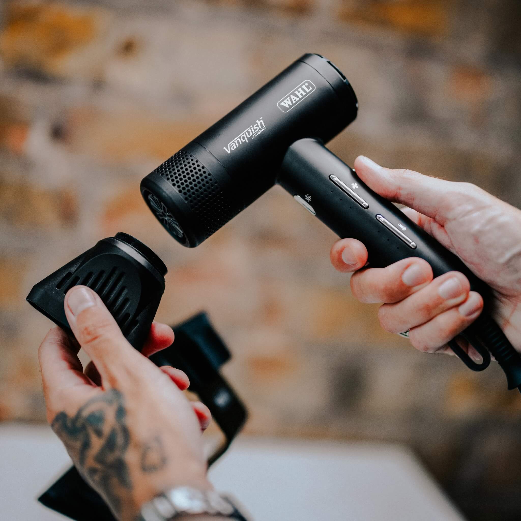 Vanquish Hair Dryer, Compact, 1600W, Black
