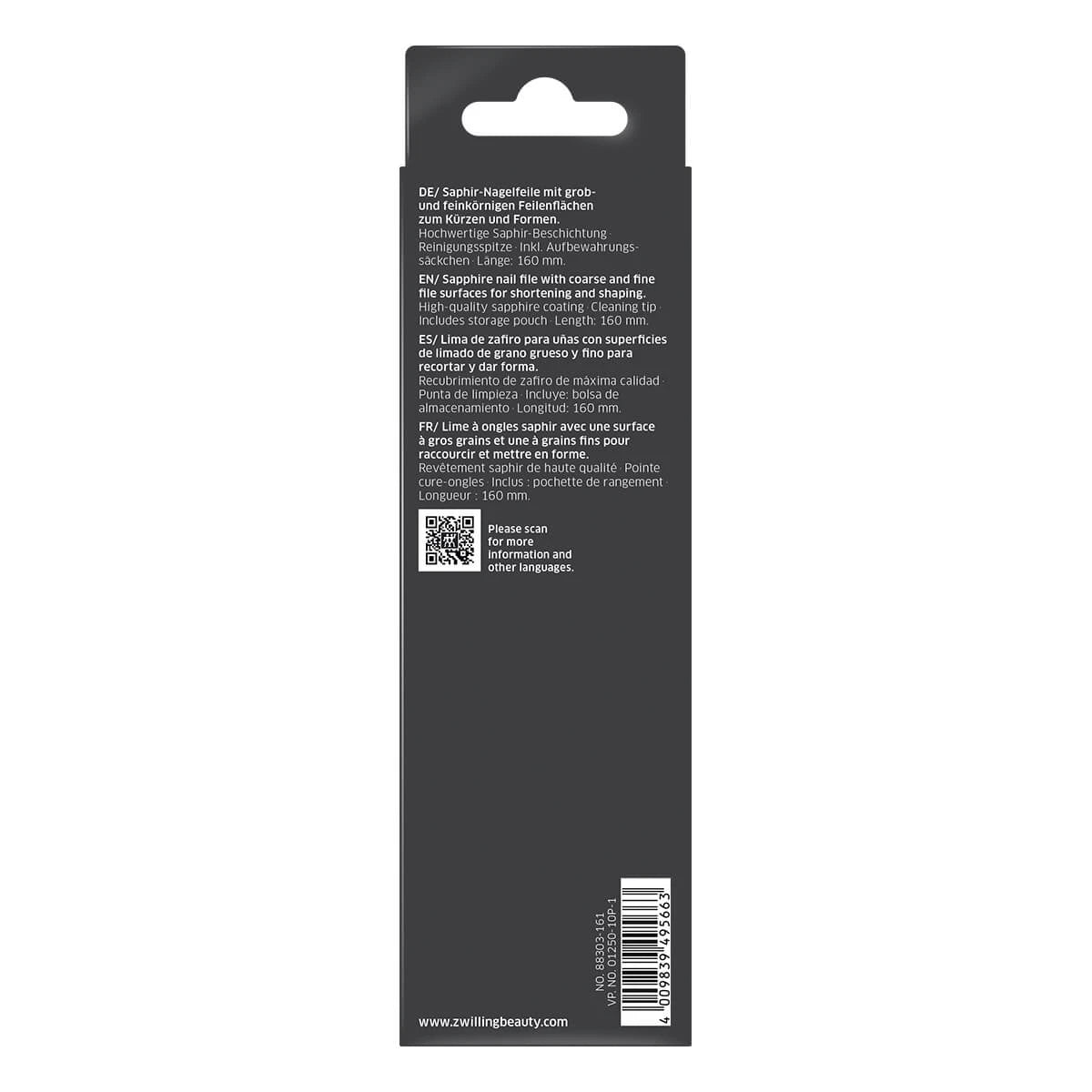 Nail file, 160 mm.