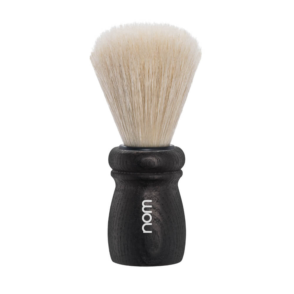 Shaving Brush, ALFRED, Natural Bristle, Black Ash