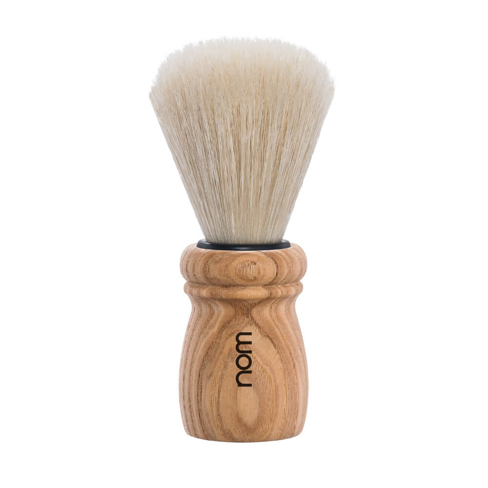 Shaving Brush, ALFRED, Natural Bristle, Pure Ash