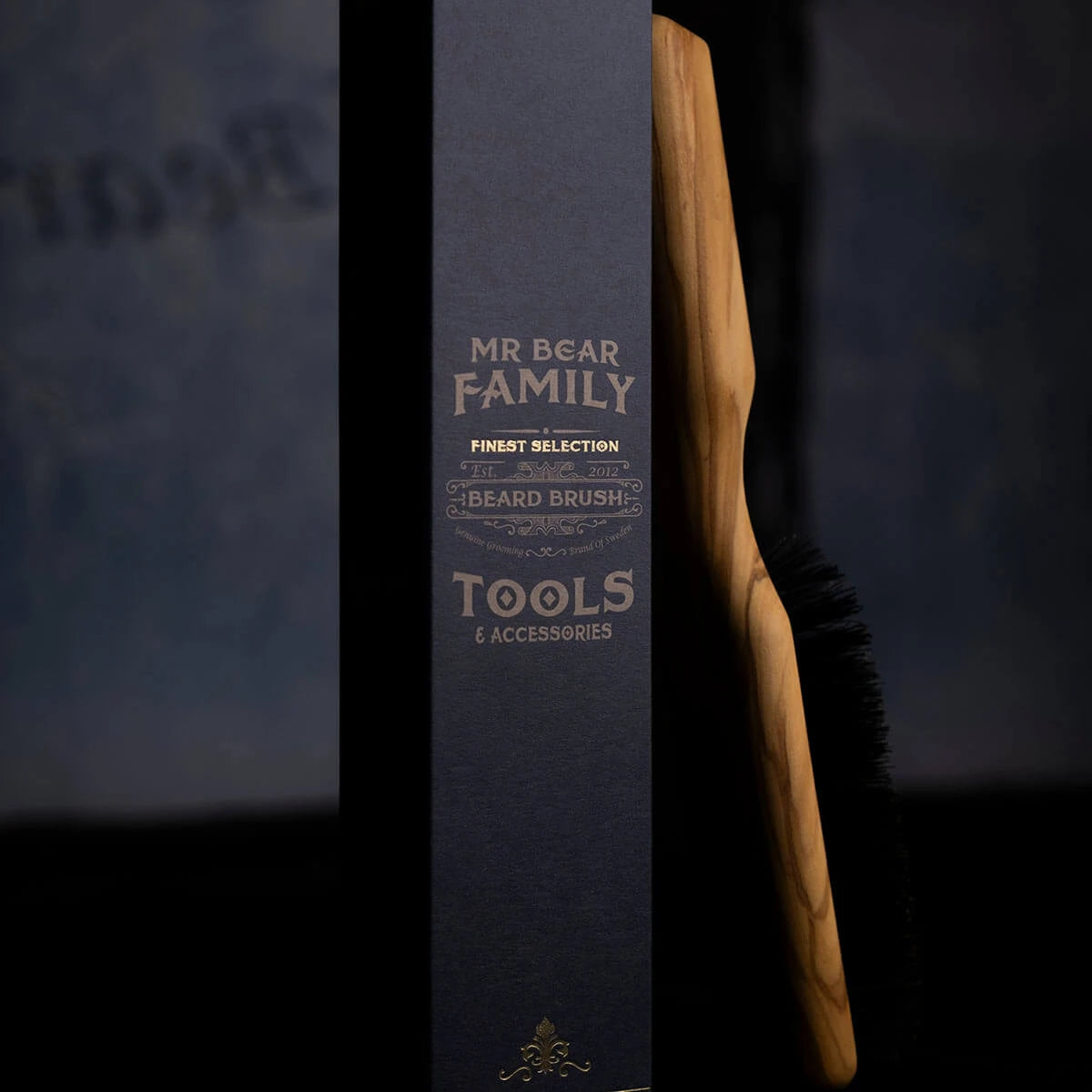 Beard brush, Olive wood