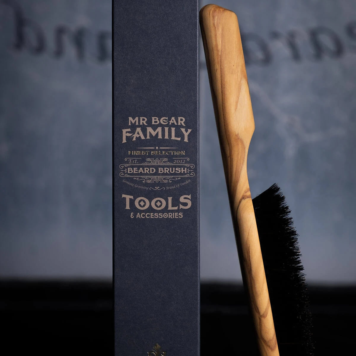 Beard brush, Olive wood