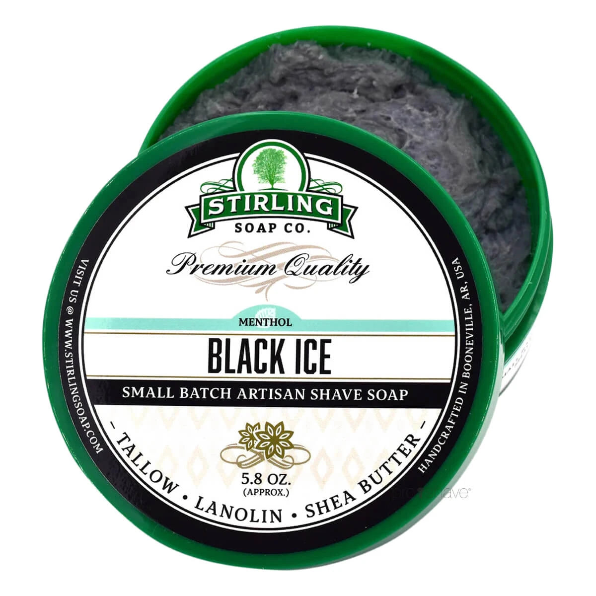 Shaving soap, Black Ice, 170 ml.
