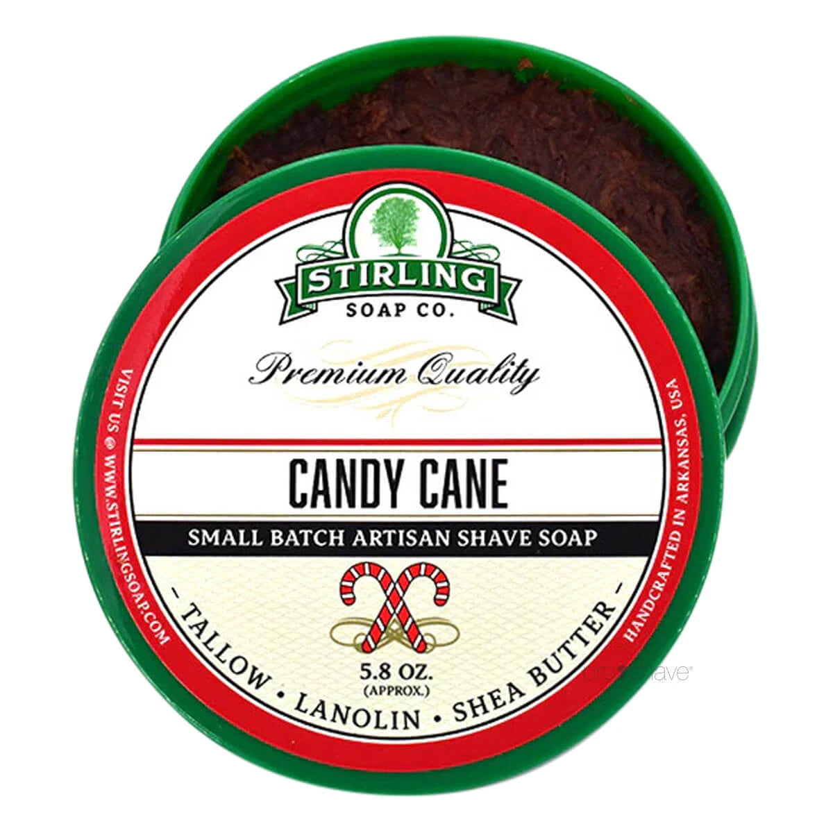 Shaving soap, Candy Cane, 170 ml.