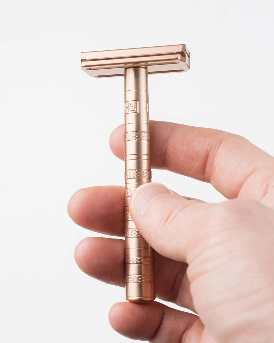 Dse Rqazor DE razor MEDIUM Copper Aluminum from Henson Shaving – Proshave