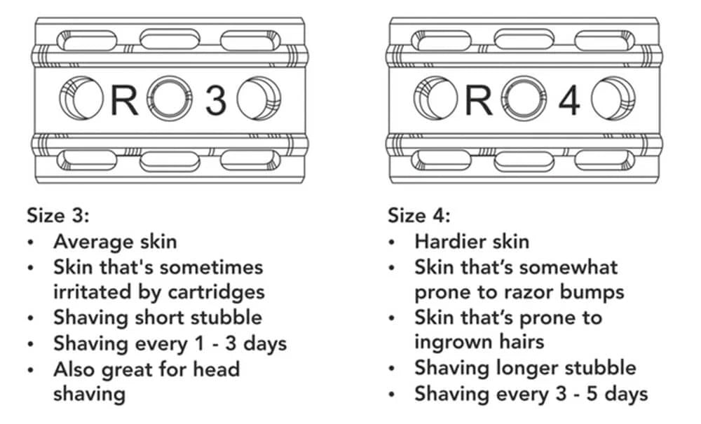 6S Adjustable DE razor, Matte Black