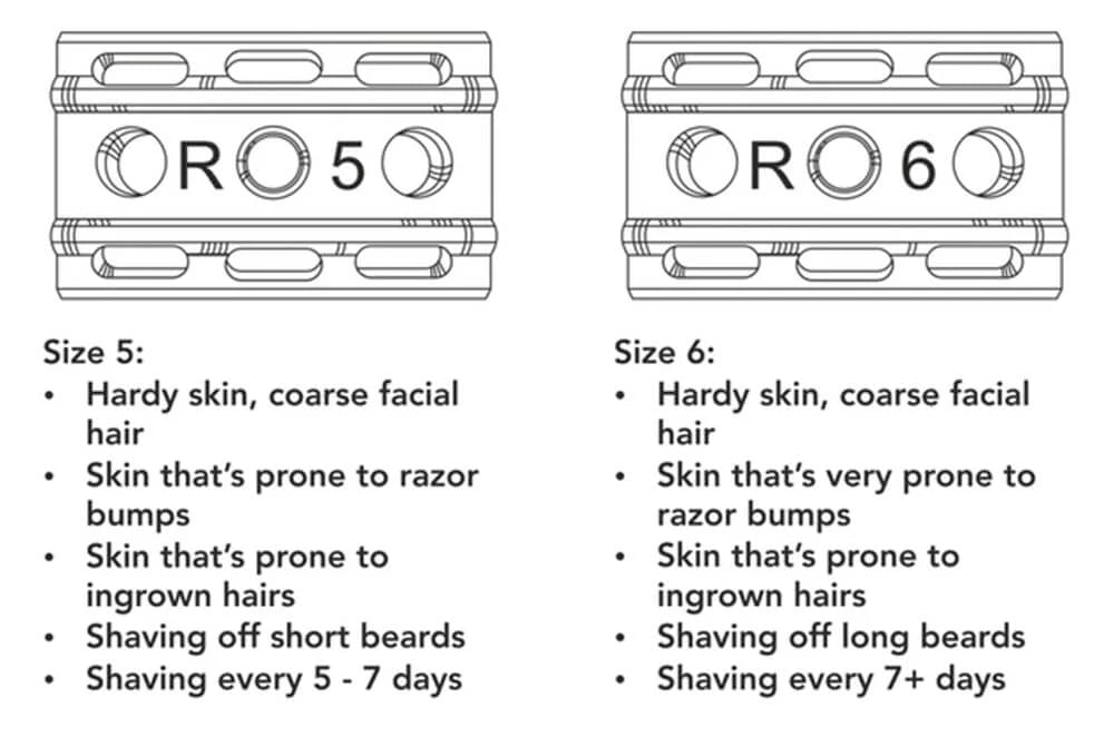 6S Adjustable DE razor, Matte Black