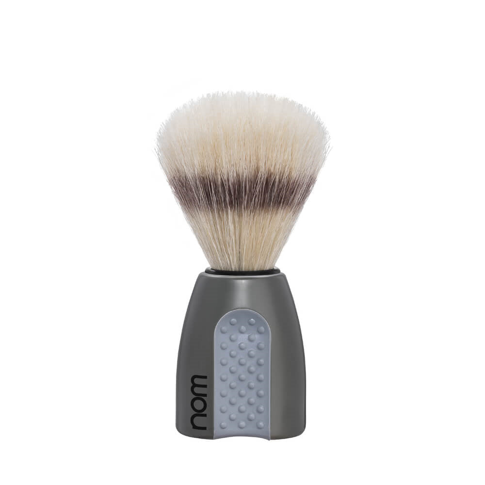 Shaving Brush, ERIK, Natural Bristle, Grey