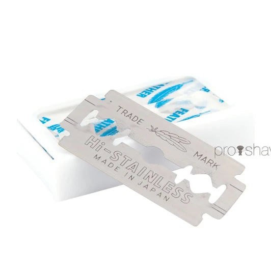 New Hi-Stainless DE-Barber blades, 10 pcs.