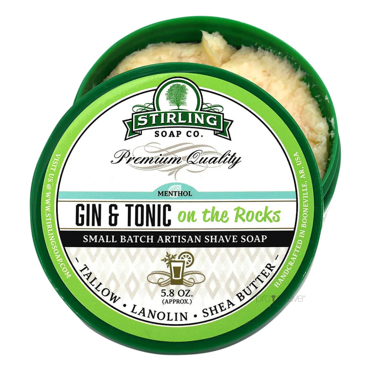 Shaving soap, Gin & Tonic on the Rocks, 170 ml.
