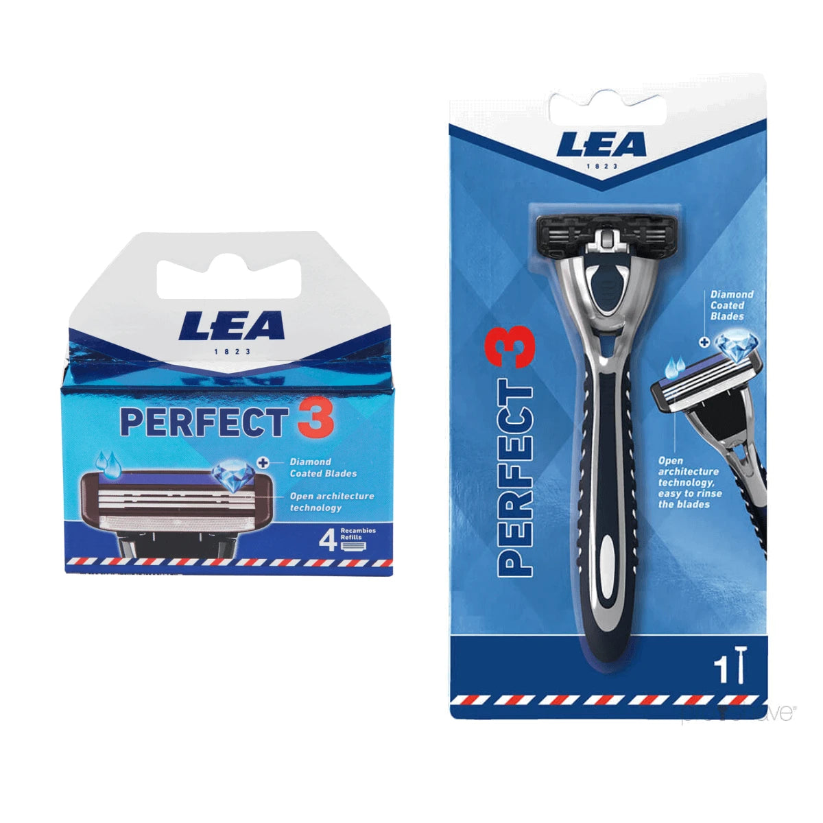 Perfect 3 Set, Razor & Razor Blades