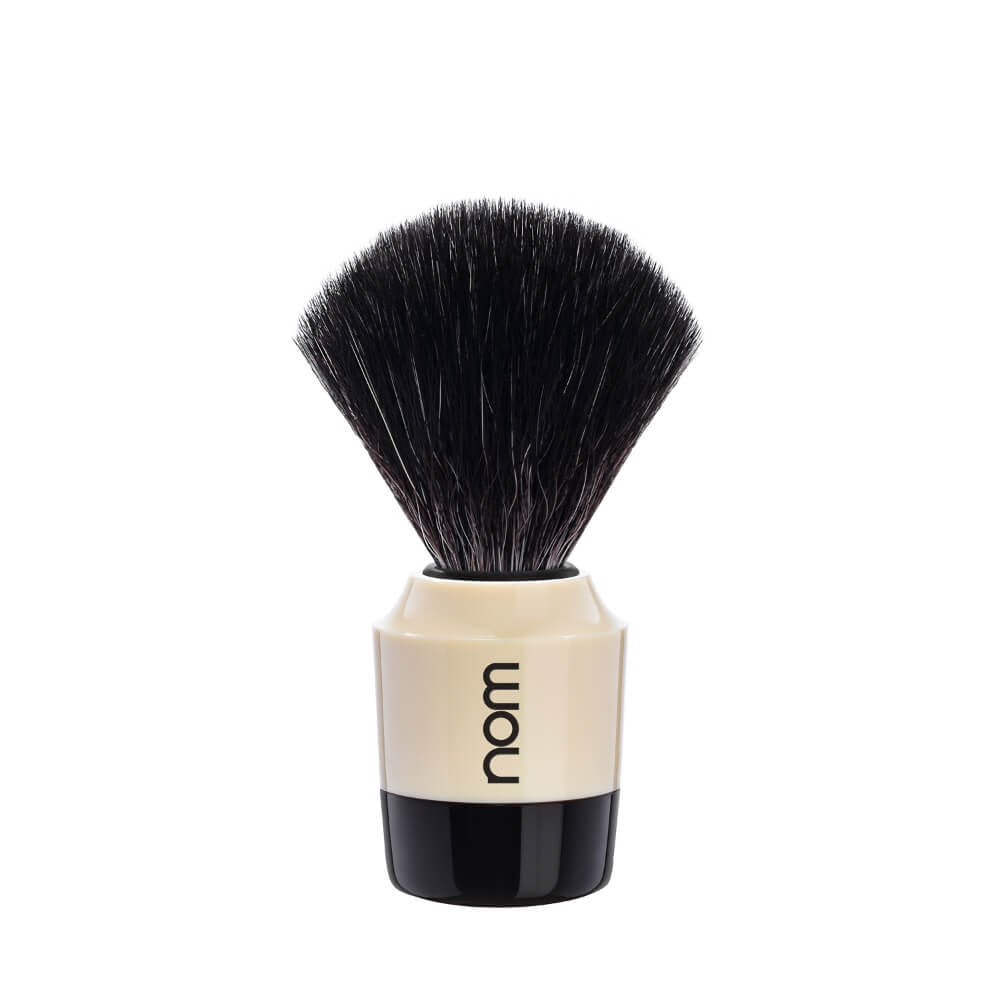 Shaving Brush, MARTEN, Black Fibre, Cream