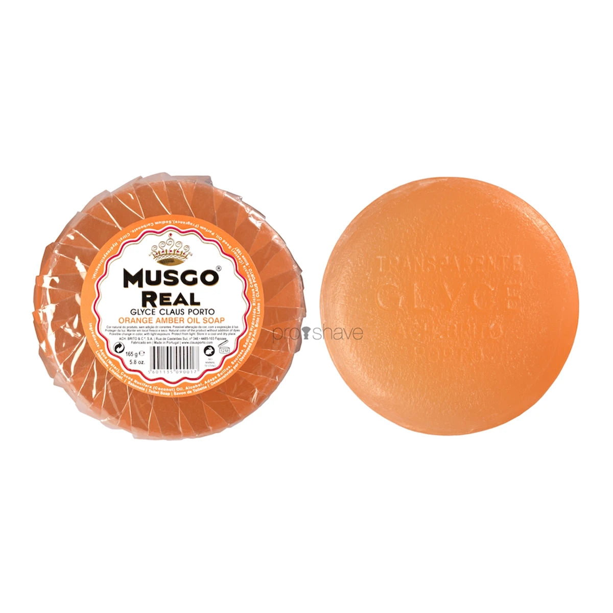Glycerin facial soap, Orange Amber, 165 gr.