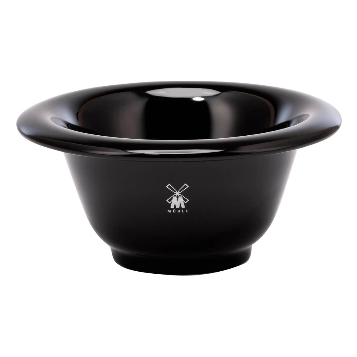 Shaving bowl in porcelain, Black, Ø12