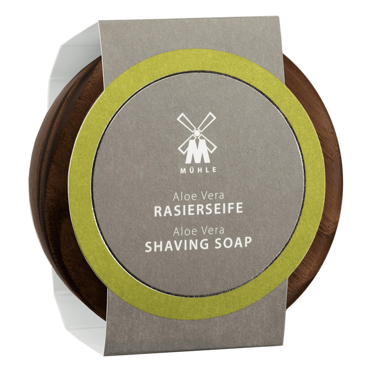 Shaving soap in wooden bowl, Aloe Vera, 65 gr.