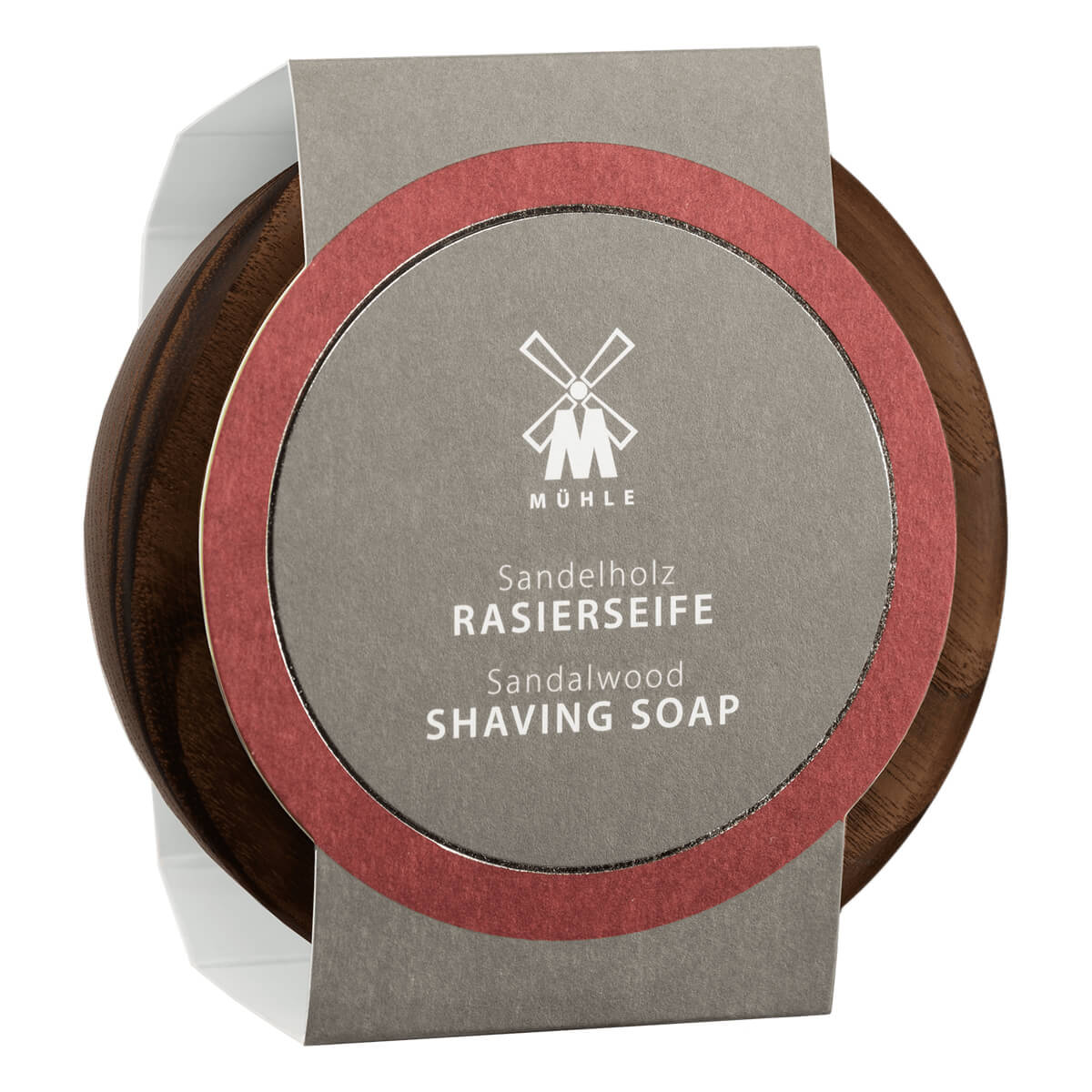 Shaving soap in wooden bowl, Sandalwood, 65 gr.