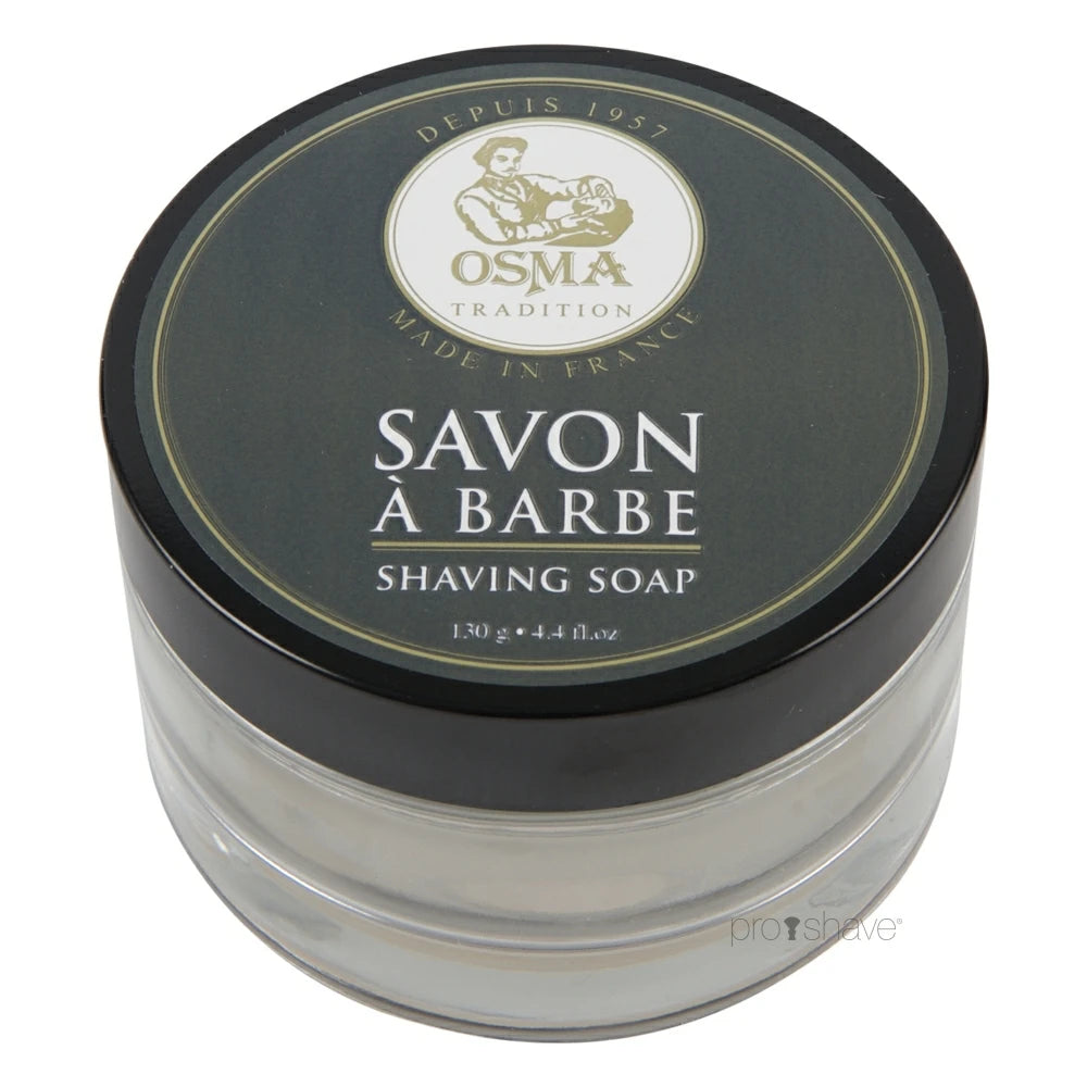 Shaving soap in glass bowl, 130 gr.