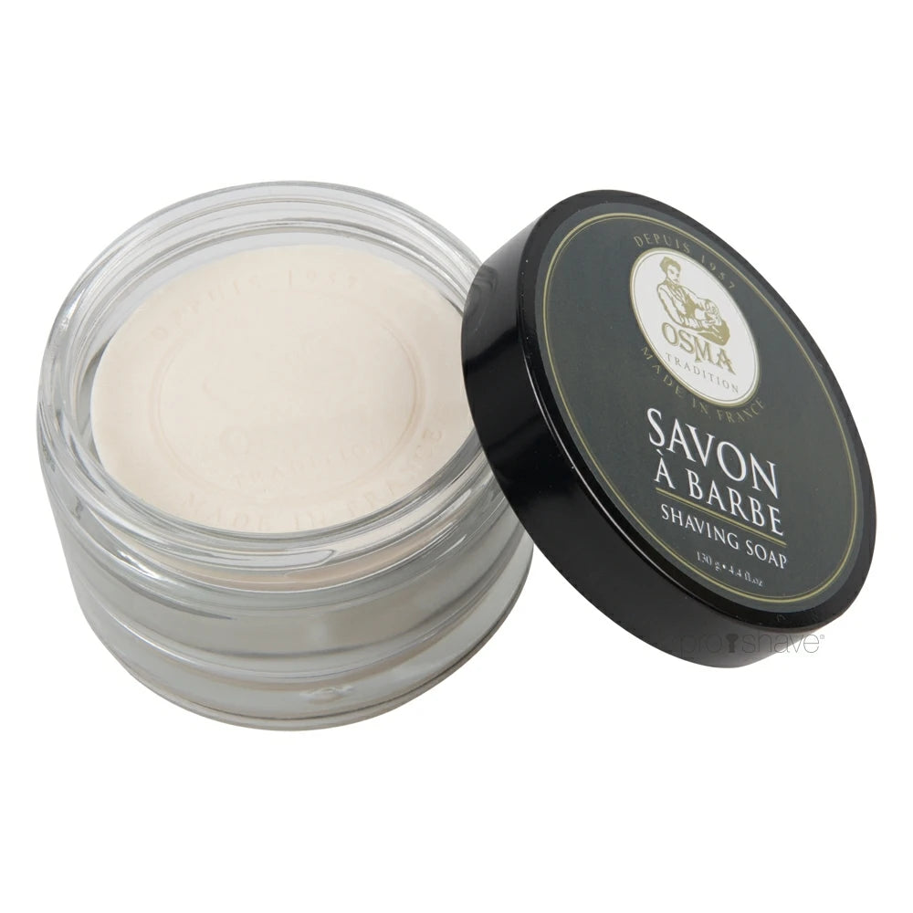 Shaving soap in glass bowl, 130 gr.