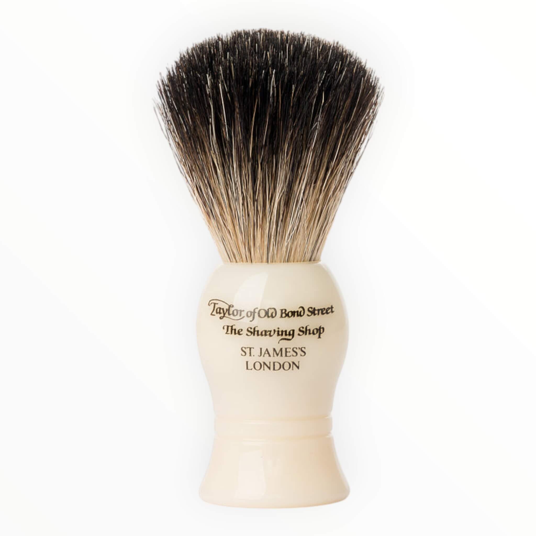 Shaving brush, Pure Badger, Starter, M, Ivory