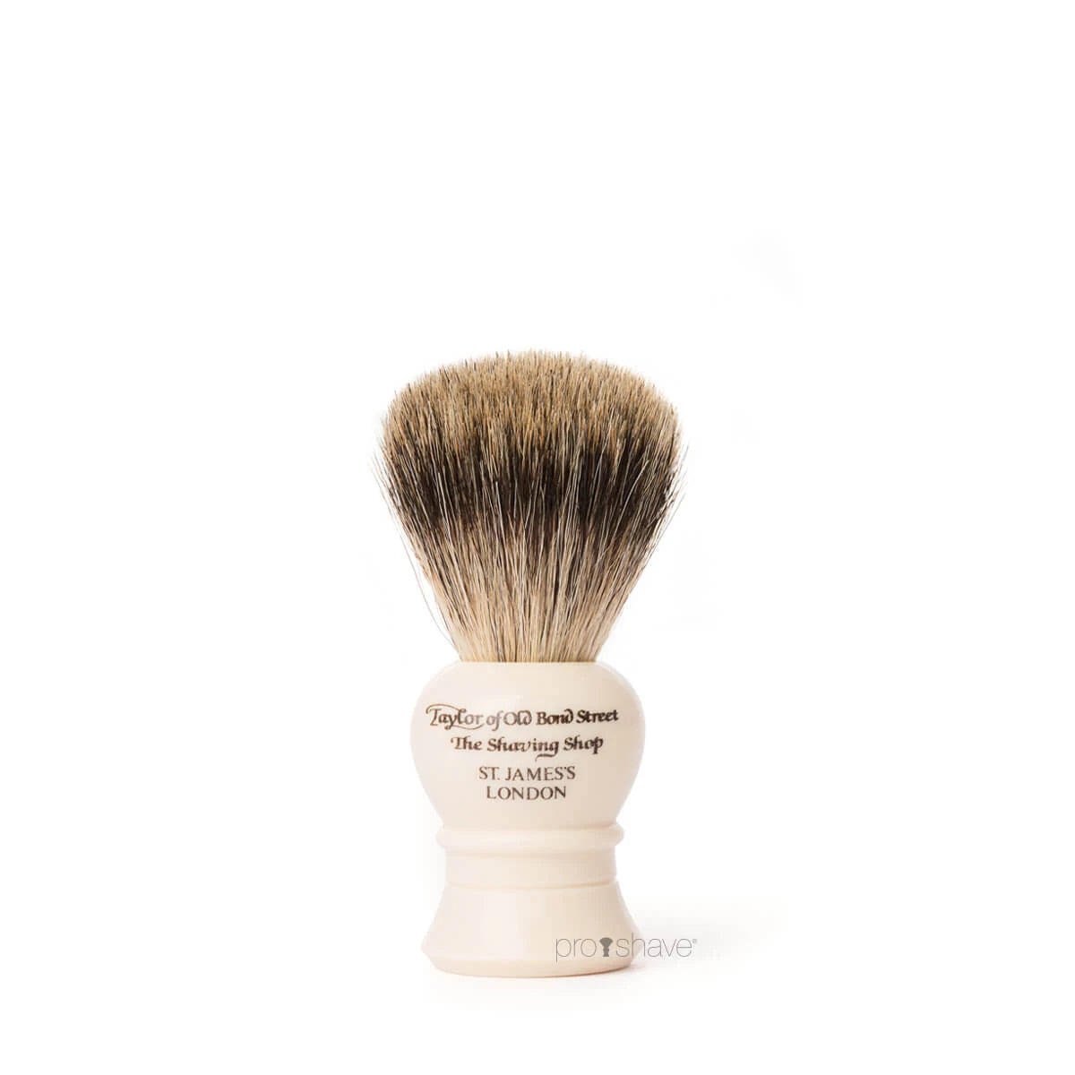 Shaving brush, Pure Badger, Traditional, S, Ivory