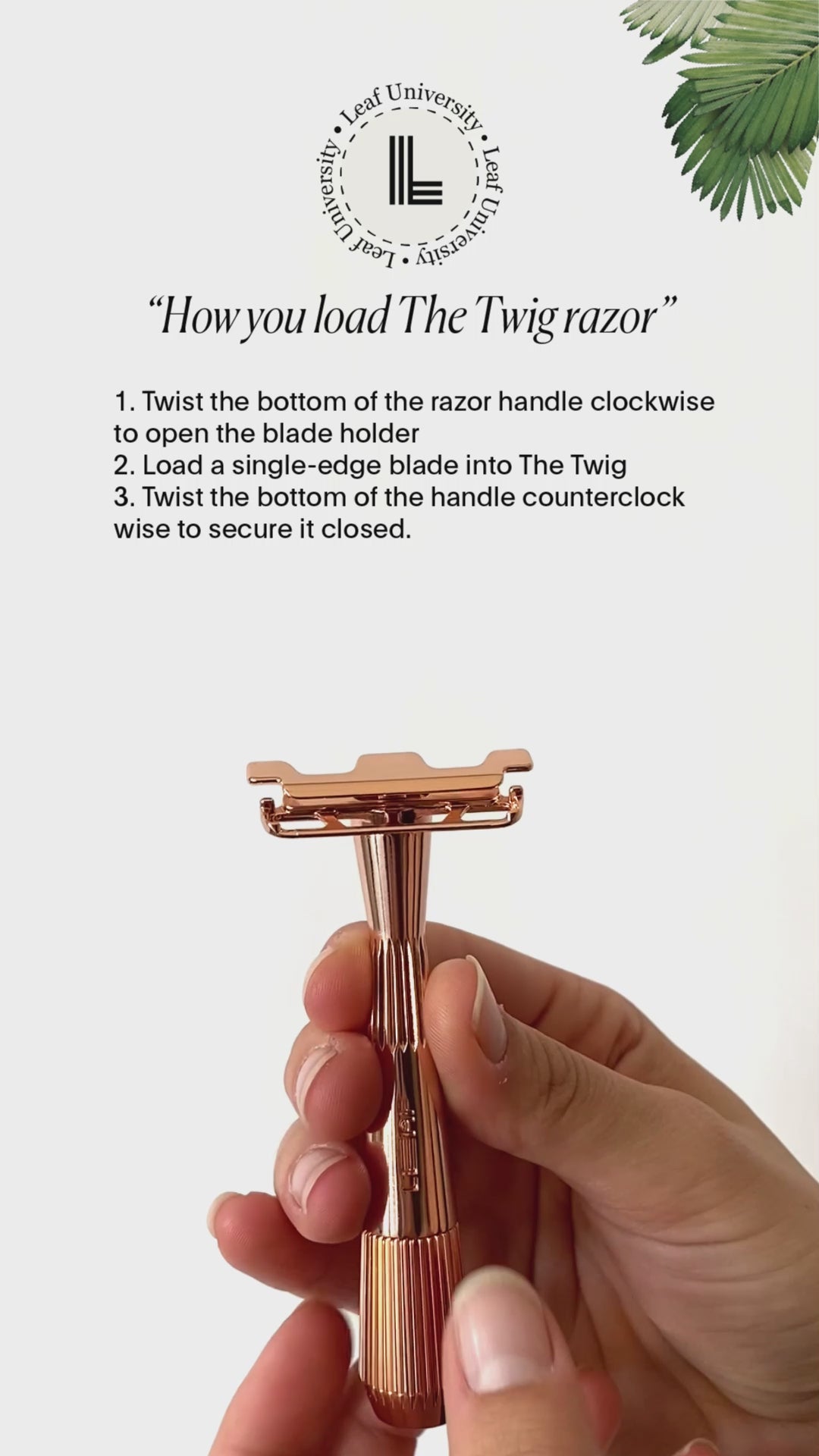 Load video: Razor, The Twig Razor, Chrome