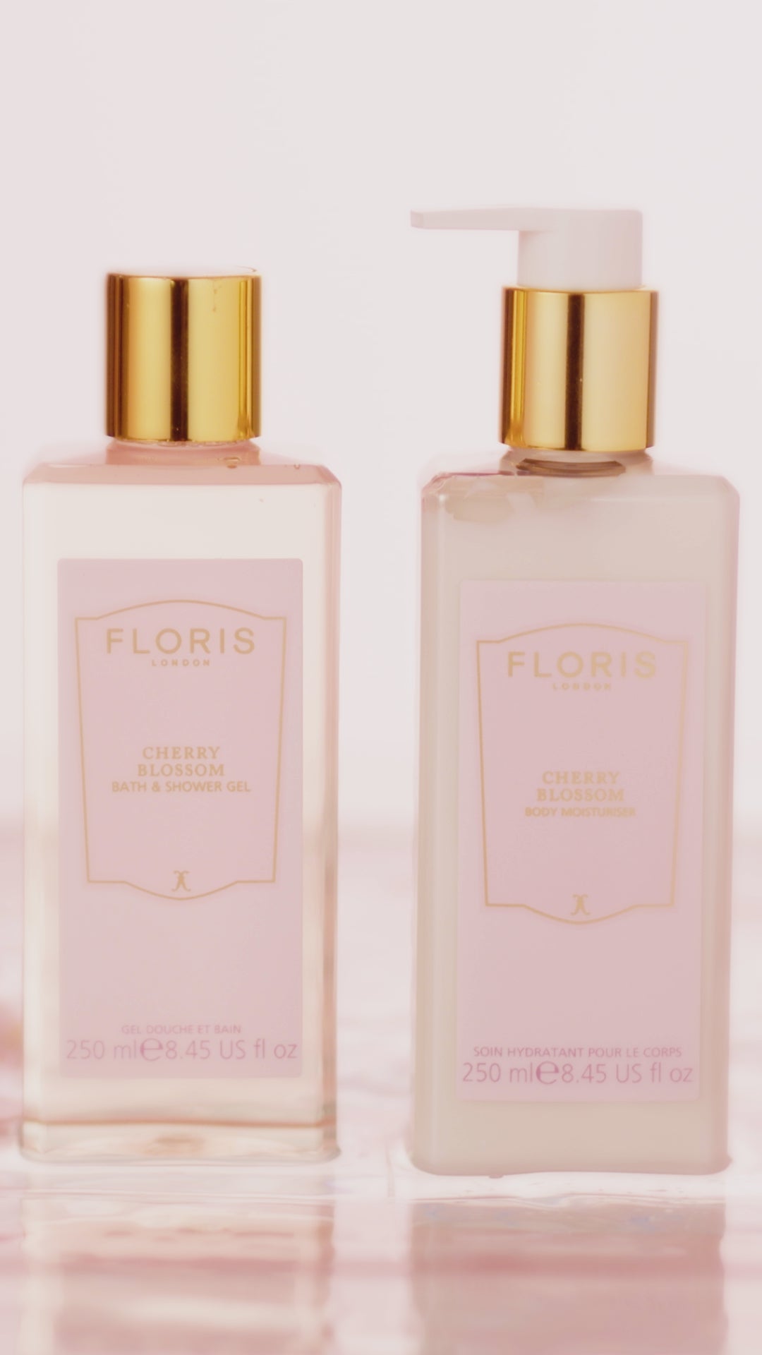 Load video: Cherry Blossom, Bath &amp; Shower Gel, 250 ml.