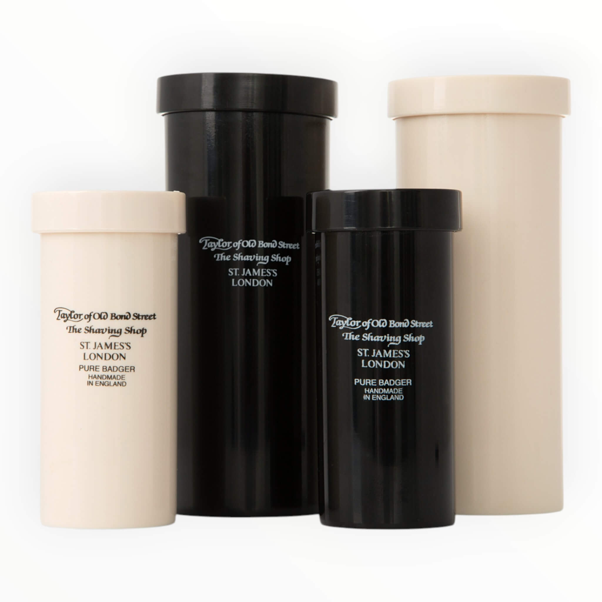 Travel brush in tube, Super Badger, Black