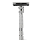Model T Adjustable DE razor, White Chrome