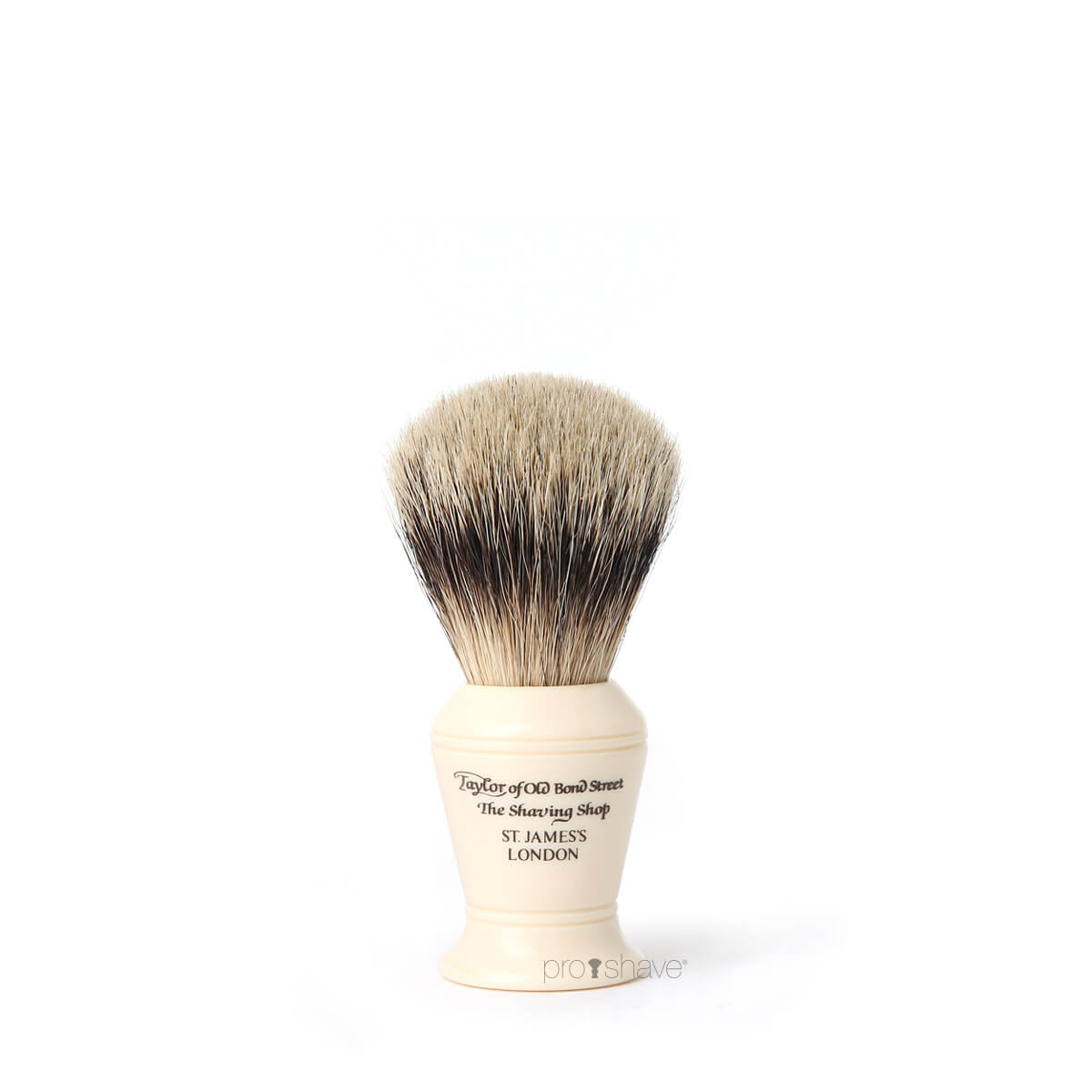 Shaving brush, Super Badger, 9 cm, 17 mm. knob, Ivory