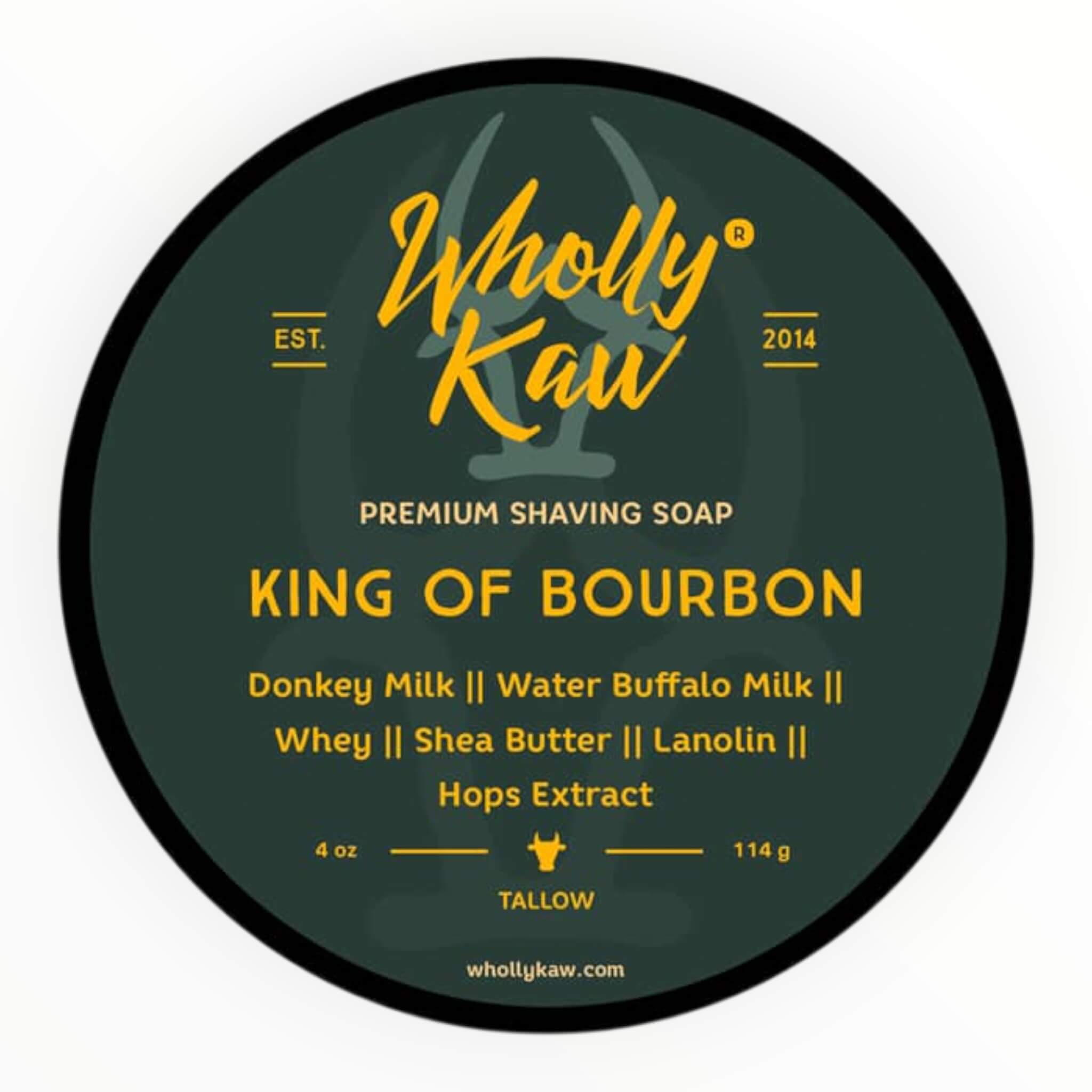 Shaving Soap, King of Bourbon, 114 g.