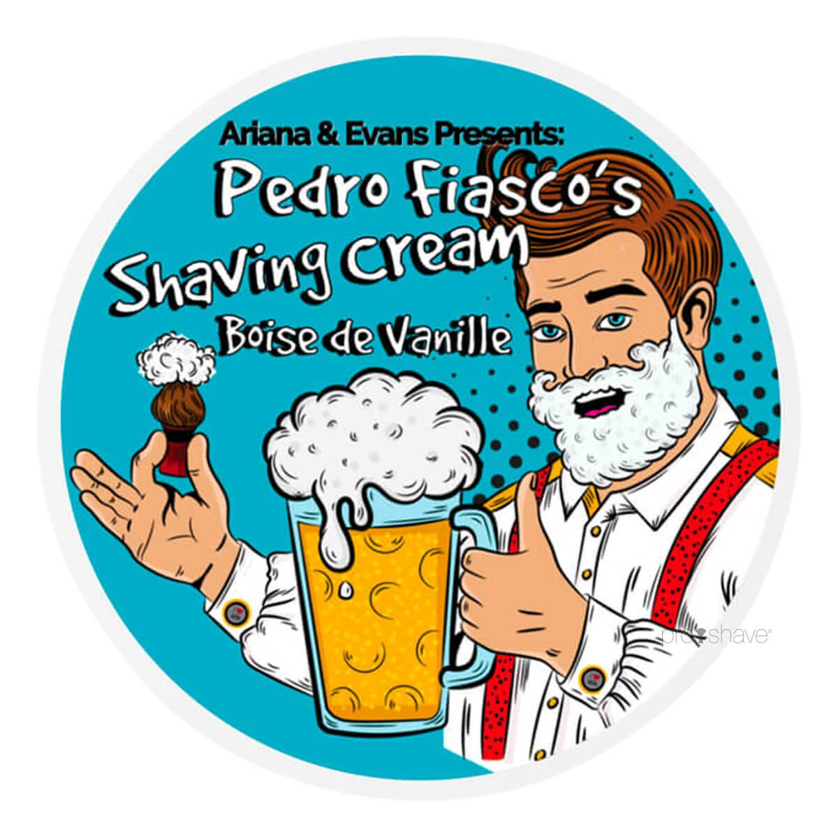Shaving soap, Pedro Fiasco's Boise de Vanille, 142 ml.