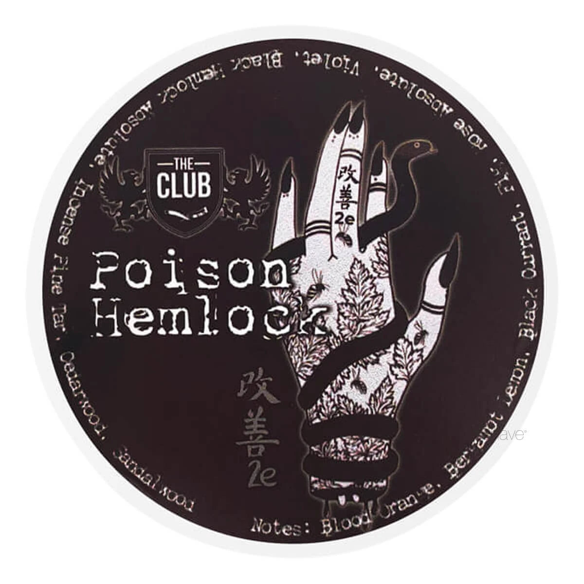 Shaving soap, Poison Hemlock, 118 ml.