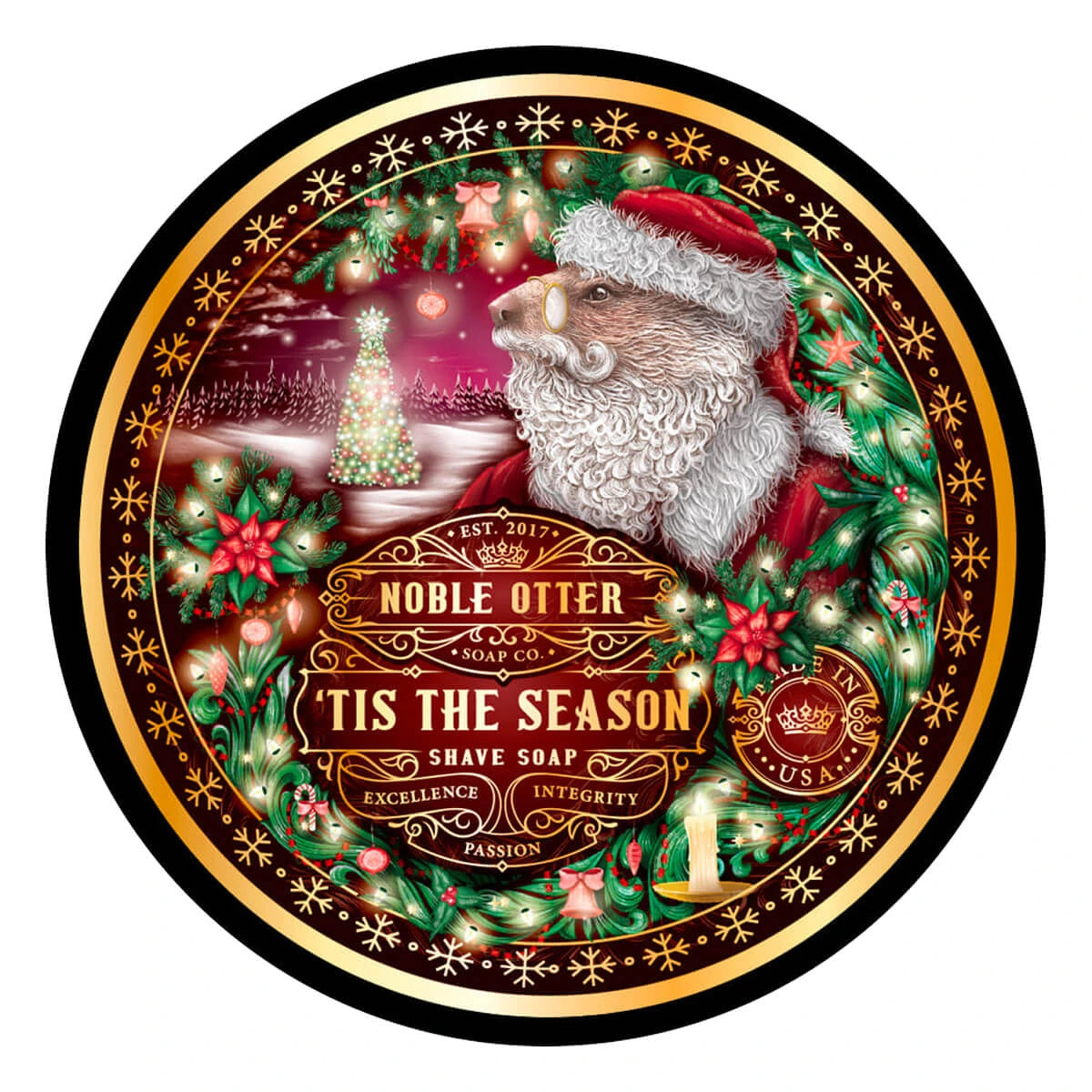 Shaving soap, 'Tis the Season, 118 ml.