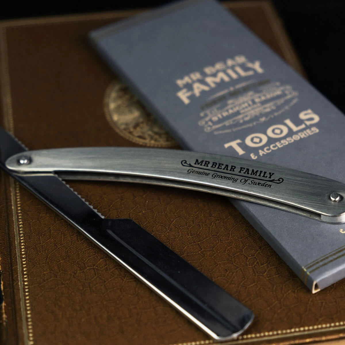Straight Razor for interchangeable blades, Stainless steel