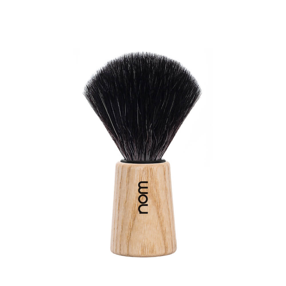 Shaving Brush, THEO, Black Fibre, Pure Ash