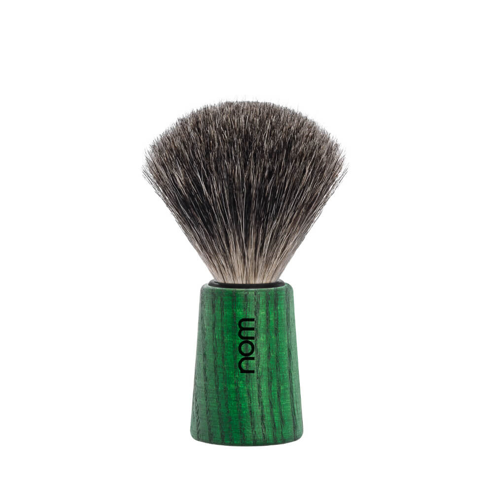 Shaving Brush, THEO, Pure Badger, Green Ash